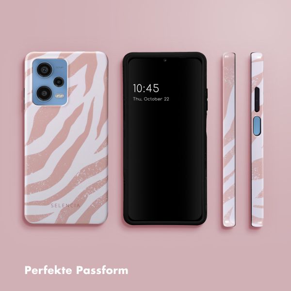 Selencia Vivid Back Cover Xiaomi Redmi Note 12 Pro (5G) - Colorful Zebra Old Pink