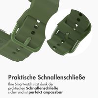 imoshion Wave Silikonarmband für das  Samsung Galaxy Watch 8 (40/44mm) / Classic (46mm) - Dunkelgrün