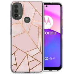 imoshion Design Hülle für das Motorola Moto E30 / E40 - Pink Graphic