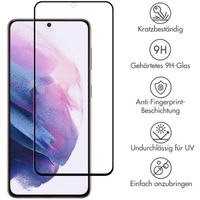 Selencia Premium Screen Protector aus gehärtetem Glas für das Samsung Galaxy S22 Plus / S23 Plus - Schwarz