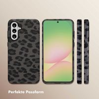 Selencia Sabi Backcover Leopardenmuster mit MagSafe Samsung Galaxy A56 - Midnight Black
