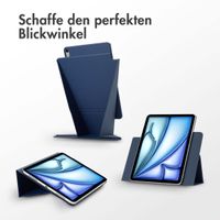Accezz High Stand tablet case Apple iPad Air 11 Zoll (2025) M3 / (2024) M2 / Air 5 (2022) / Air 4 (2020) - Dunkelblau