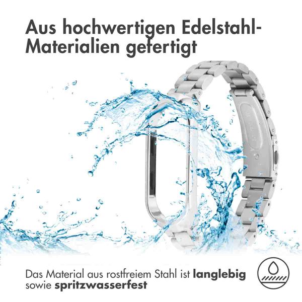 imoshion Edelstahlarmband für das Xiaomi Mi Band 3 / 4 - Silber