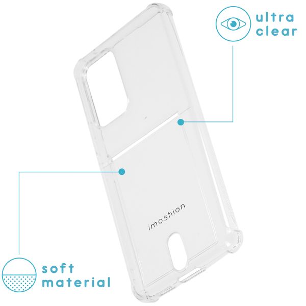 imoshion Soft Case Back Cover mit Kartenfach für das Samsung Galaxy A53 - Transparent