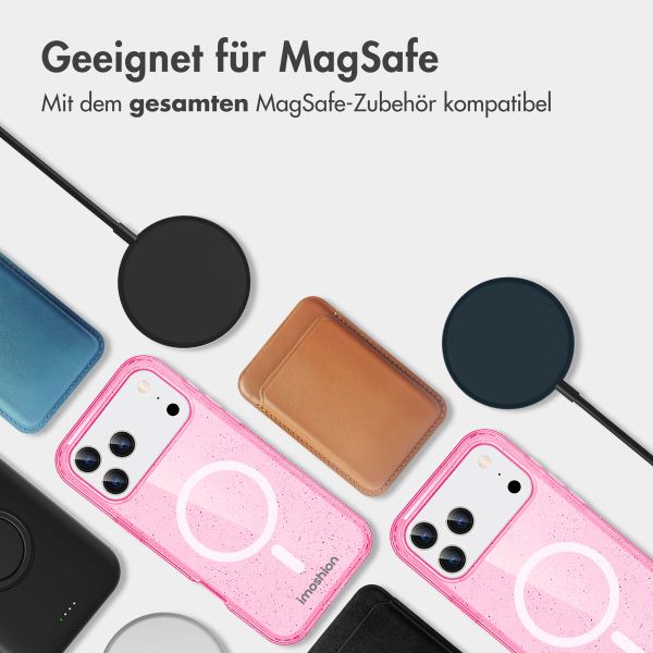 imoshion Sparkle Back Cover mit MagSafe Apple iPhone 17 Pro Max - Rosa