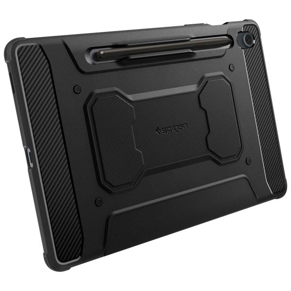 Spigen Rugged Armor Pro Klapphülle für das Samsung Galaxy Tab S10 Lite / S10 FE / S9 FE - Schwarz