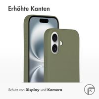 Accezz Liquid Silikoncase mit MagSafe für das Apple iPhone 16 - Cooper Green