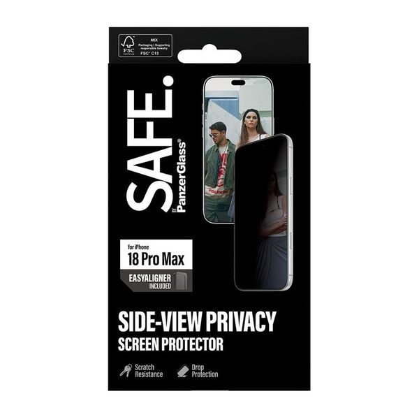 SAFE by PanzerGlass Ultra Wide Fit Screen Protector mit Sichtschutz inkl. Applikator Apple iPhone 18 Pro Max