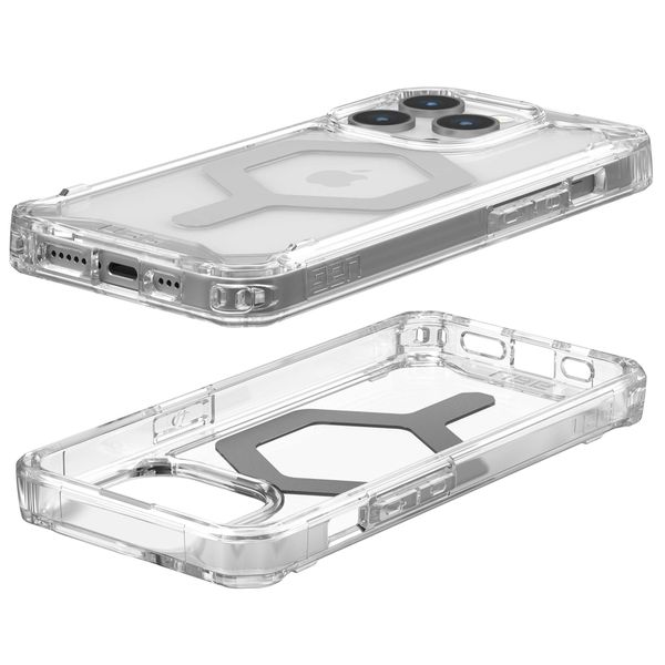 UAG Plyo Backcover MagSafe für das iPhone 15 Pro - Ice / Silber