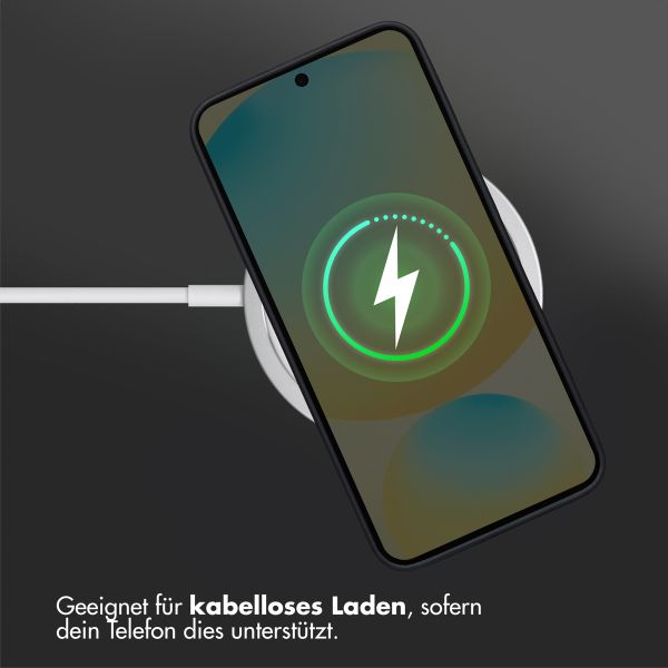 Accezz Liquid Silikoncase mit MagSafe Samsung Galaxy S25 FE - Schwarz