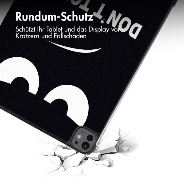 imoshion Design Trifold Klaphülle Apple iPad Pro 13 (2024) M4 - Don't touch