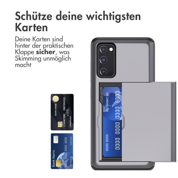 imoshion Backcover mit Kartenfach für das Samsung Galaxy S20 FE - Grau