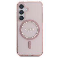 Guess MagSafe IML Glitter Gradient Case Samsung Galaxy S25 - Rosa
