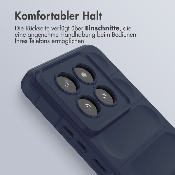 imoshion EasyGrip Back Cover für das Xiaomi 14 Pro - Dunkelblau