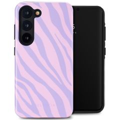 Selencia Vivid Back Cover Samsung Galaxy S23 - Zebra Light Pink Lilac