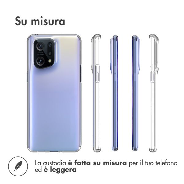 Accezz Clear TPU Backcover Oppo Find X5 Pro 5G - Transparent