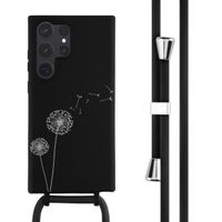 imoshion Silikonhülle design mit Band für das Samsung Galaxy S23 Ultra - Dandelion Black