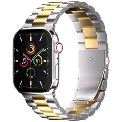 imoshion Edelstahlarmband für das Apple Watch Series 1 bis 11 / SE / Ultra (44/45/46/49 mm) - Silber / Gold