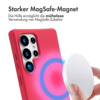 imoshion Color Backcover mit abnehmbarem Handykette und MagSafe Samsung Galaxy S25 Ultra - Red Raspberry