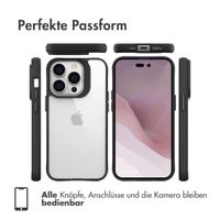 imoshion Rugged Hybrid Case für das Apple iPhone 14 Pro - Schwarz / Transparent