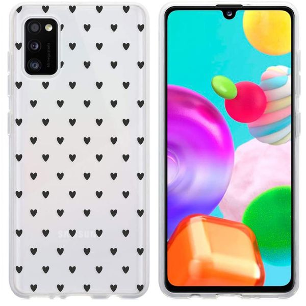 imoshion Design Hülle Samsung Galaxy A41 - Herzen - Schwarz