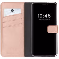 Selencia Echtleder Klapphülle Apple iPhone 13 Pro Max - Rosa