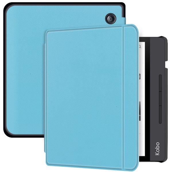 imoshion Slim Hard Case Sleepcover mit Stand für das Kobo Libra H2O - Hellblau