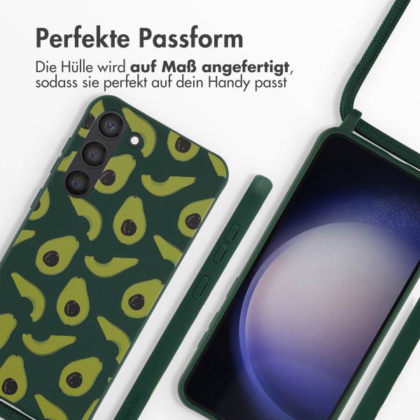 imoshion Silikonhülle design mit Band für das Samsung Galaxy S23 Plus - Avocado Green