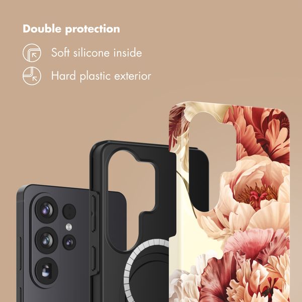 Selencia Vivid Rückabdeckung mit MagSafe Samsung Galaxy S26 Ultra - Vintage Peony