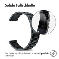 imoshion Edelstahlarmband - 24-mm-Universalanschluss - Schwarz