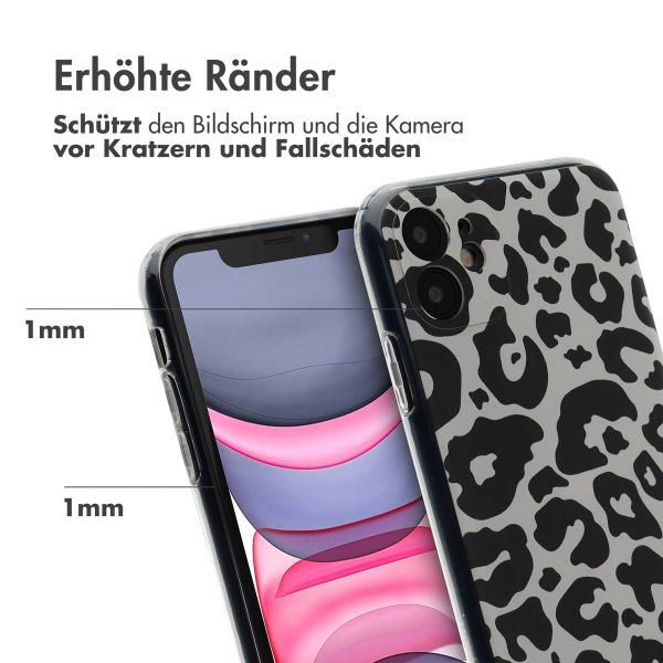 imoshion Design Hülle Apple iPhone 11 - Leopard Transparent
