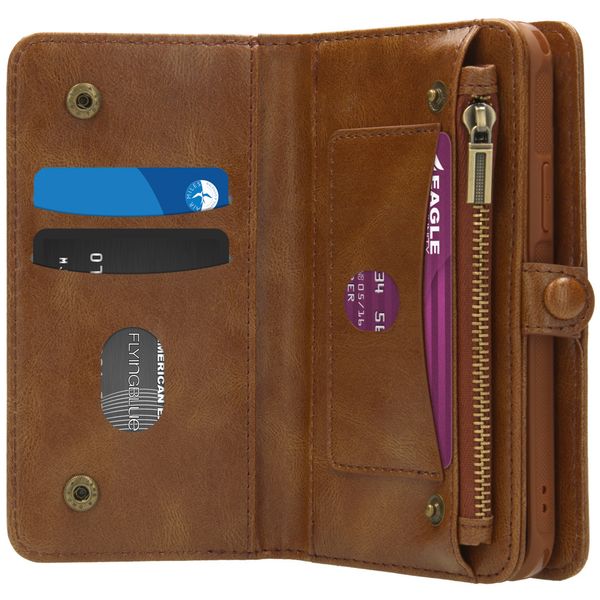 imoshion 2-1 Wallet Klapphülle iPhone 12 (Pro) - Braun