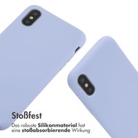 imoshion SilikonHülle mit Band Apple iPhone X / Xs - Violett