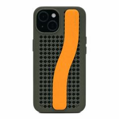 Callbuddy Hülle mit Strap Apple iPhone 17e / 16e / 15 / 14 / 13 - Camo Orange