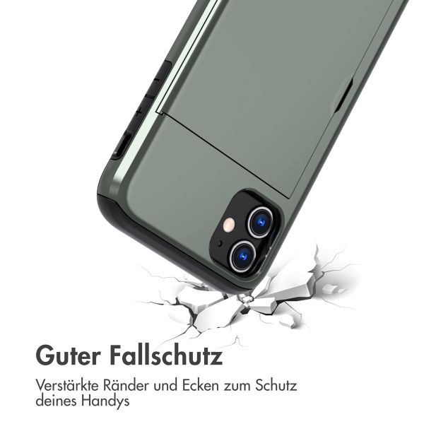 imoshion Backcover mit Kartenfach für das iPhone 11 - Dunkelgrün