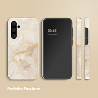 Selencia Vivid Back Cover Samsung Galaxy A55 - Golden Beige Marble