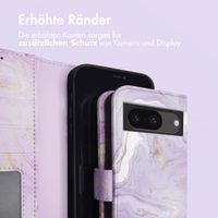 imoshion Design Klapphülle für das Google Pixel 8a - Purple Marble