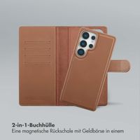 Selencia Olyn Abnehmbare Bookcase mit MagSafe Samsung Galaxy S25 Ultra - Braun