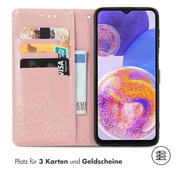 imoshion Mandala Klapphülle für das Samsung Galaxy A23 (5G) - Rose Gold