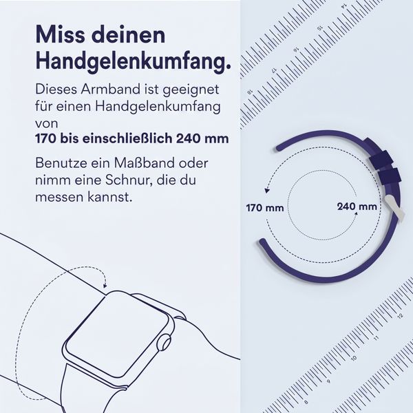 Accezz Mattes Titanstahlarmband -   Garmin 26 mm Anschluss - Titanium