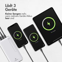 imoshion Powerbank - 27.000 mAh - Schnelles Aufladen und Power Delivery - Weiß