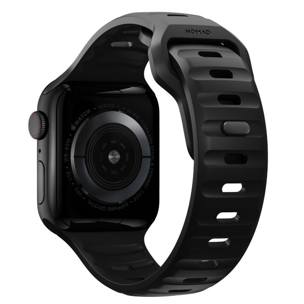 Nomad Sport Armband FKM für das  Apple Watch Series 1 t/m 11 / SE / Ultra (44/45/46/49 mm) - Schwarz