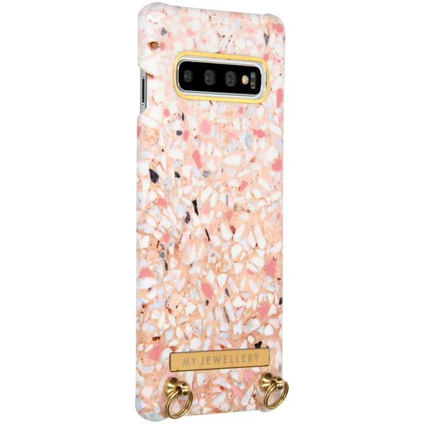 My Jewellery Design Hard Case Kordelhülle Galaxy S10 - Pink Brick