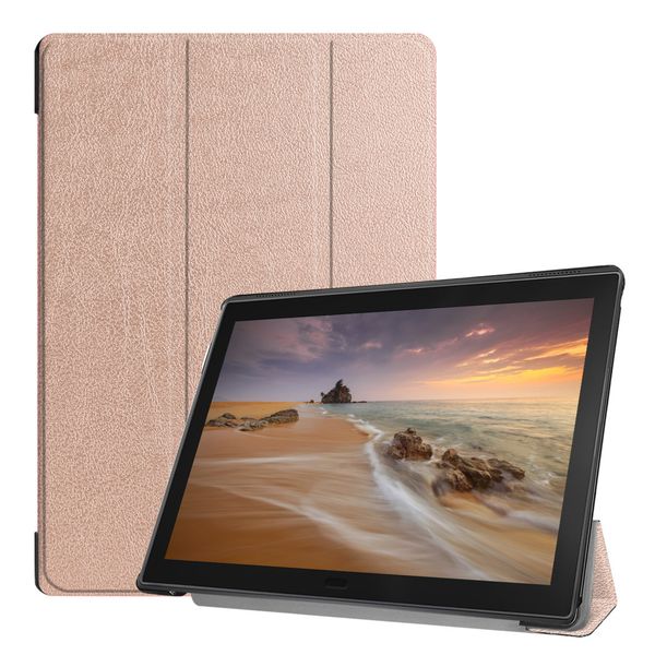 imoshion Trifold Klapphülle für das Lenovo Tab E10 - Rose Gold