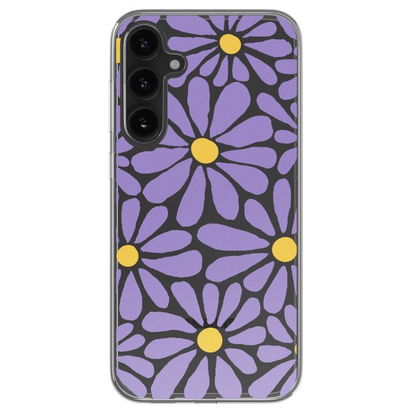 imoshion  Design Hülle für das Samsung Galaxy S23 FE - Tropical Violet Flowers Connect