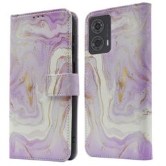 imoshion Design Klapphülle Motorola Moto G24 Power - Purple Marble