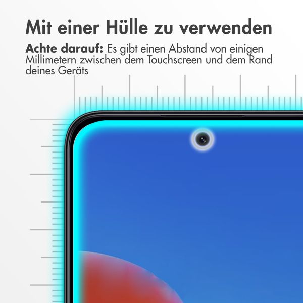 Accezz Screen Protector aus gehärtetem Glas für das Xiaomi Redmi 12 - Transparent