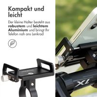 imoshion Handyhalterung Mini für Fahrrad und Motorrad – Aluminium - Leicht - Verstellbar - Schwarz