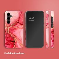 Selencia Vivid Tough Back Cover für das Samsung Galaxy S24 FE - Rosy Marble