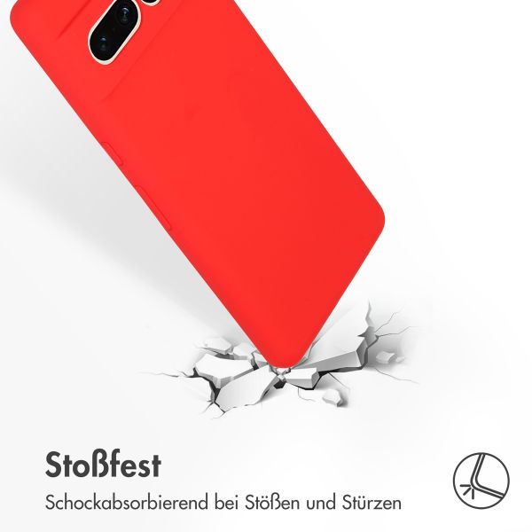 Accezz Liquid Silikoncase Google Pixel 7 Pro - Rot
